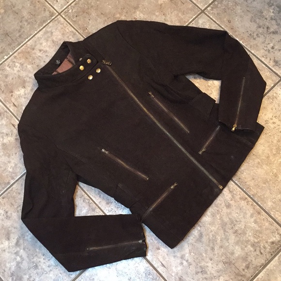 Reilly Olmes Collection Leather Moto Jacket - Picture 6 of 8